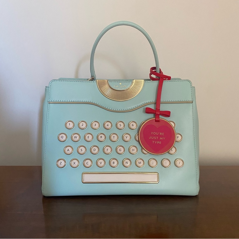 Rare Kate Spade Be Mine Typewriter Novelty Bag